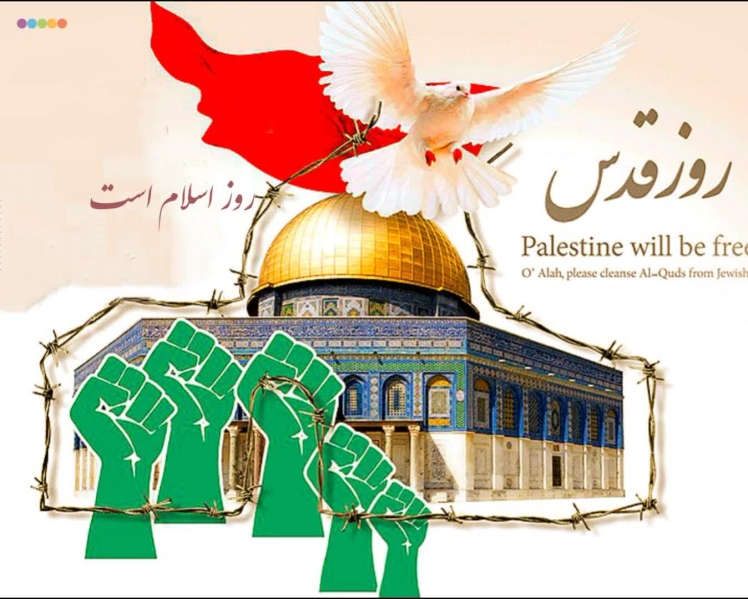 راهپیمائی بزرگ روز قدس در (شهر ولایتمدار قطب آباد) برگزار می گرد