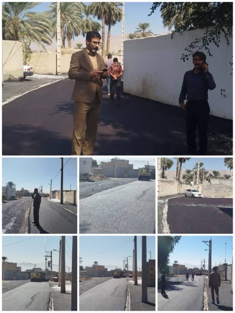 گزارش تصویری از ادامه آسفالت خیابان معدل حد فاصل خیابان مولوی و خیابان هدایت دوشنبه 12 آبان ماه 1404 شمسی.