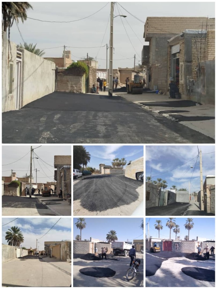 لکه گیری و ترمیم آسفالت کوچه ها و معابر شهر در آستانه فصل بارندگی