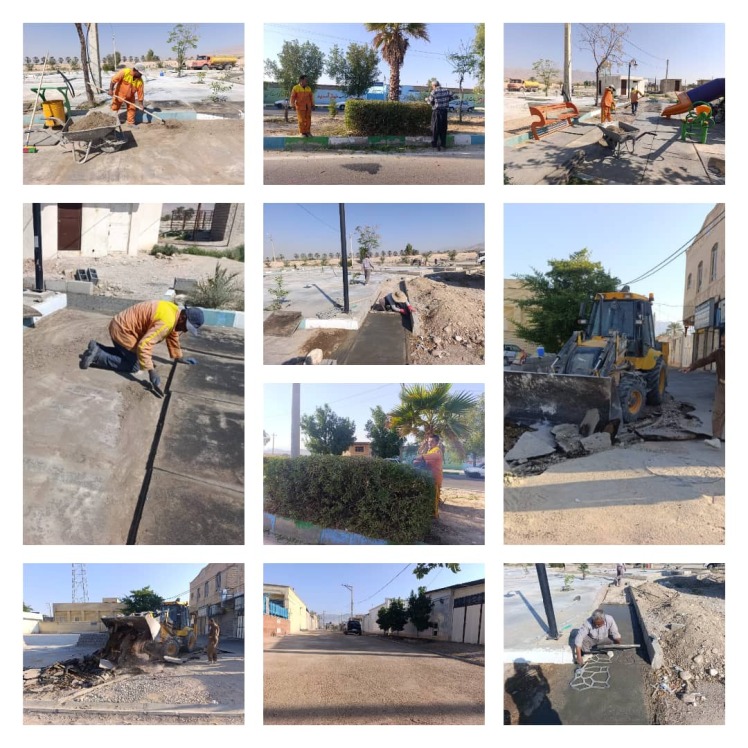 تلاش کارگران خدوم و زحمت کش شهرداری قطب آباد در تسریع اجرای پروژه های عمرانی و خدماتی شهرداری به روایت تصویر.