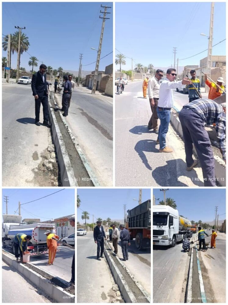 بازدید مهندس حاجتی نیا شهردار قطب آباد از ادامه اجرای پروژه رفوژ وسط بلوار قطب الدین شمالی به روایت تصویر امروز دوشنبه ۸ اردیبهشت