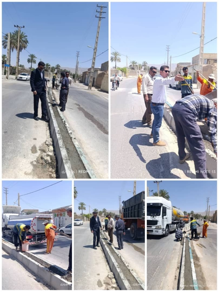 بازدید مهندس حاجتی نیا شهردار قطب آباد از ادامه اجرای پروژه رفوژ وسط بلوار قطب الدین شمالی به روایت تصویر امروز دوشنبه ۸ اردیبهشت