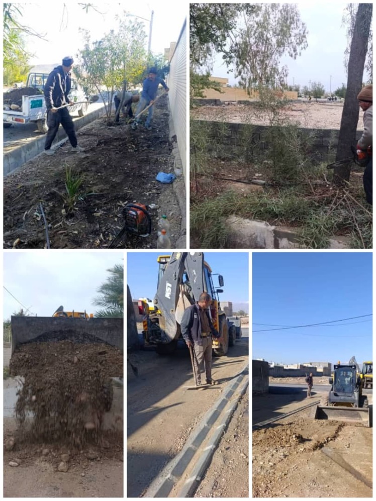 گزارش تصویری از ادامه اقدامات عمرانی و خدماتی شهرداری قطب آباد در هفته جاری پس از بارندگی های اخیر