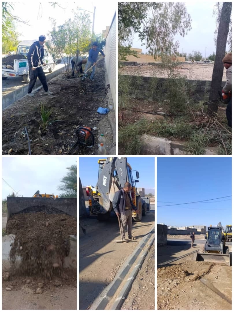 گزارش تصویری از ادامه اقدامات عمرانی و خدماتی شهرداری قطب آباد در هفته جاری پس از بارندگی های اخیر