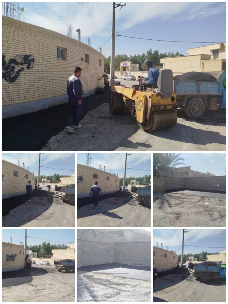 ادامه ترمیم و لکه گیری آسفالت معابر شهر قطب آباد در آستانه فصل بارندگی به روایت تصویر آبان ماه 1404 شمسی.