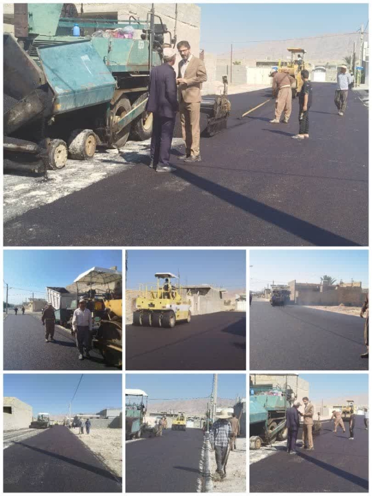 گزارش تصویری از انجام آسفالت قسمتی از معابر شهرک مرتضی علی ( خیابان تختی) آبان ماه 1404 شمسی