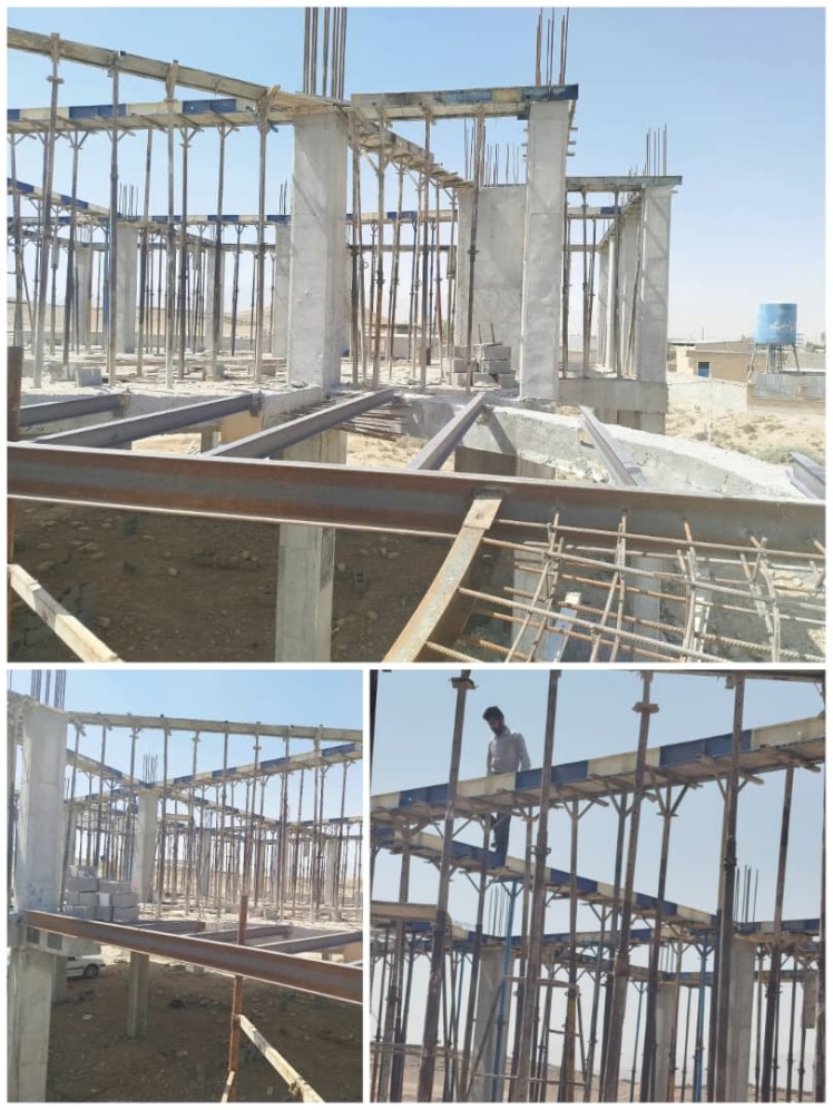 فاز دوم ساختمان آتش نشانی شهرداری قطب آباد آماده بتن ریزی و اجرای دیوار گذاری به روایت تصویر.