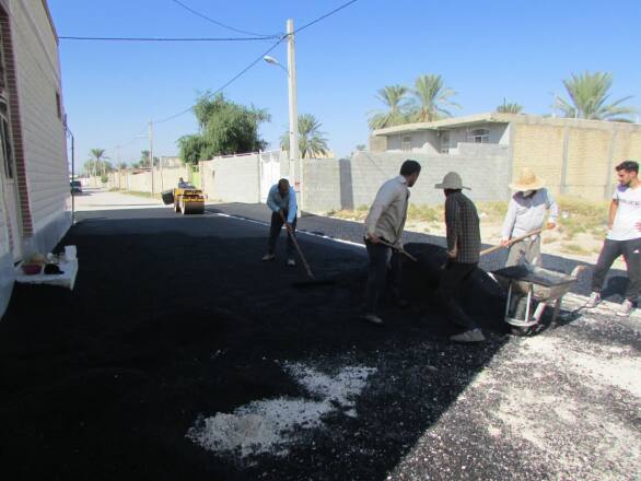 ادامه عملیات عمرانی شهر